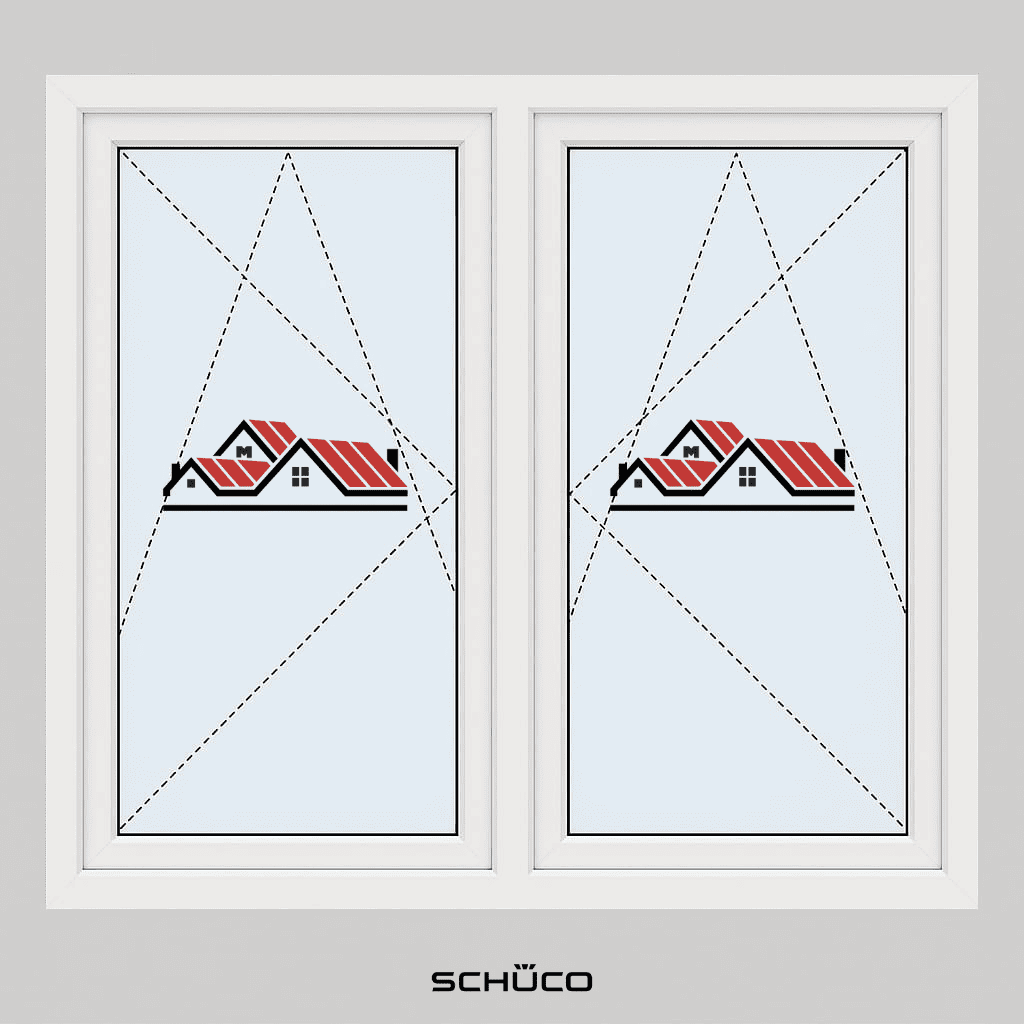 Draaikiep - 2 panelen (beide draaikiep)