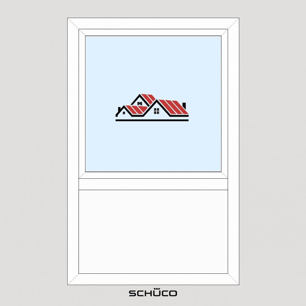 Vast - 2 panelen, 1 raam en 1 borstwering